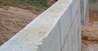 Строительство подпорной стенки из бетона в Чусовой в октябре
